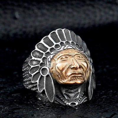 Anillo de hombre indio vintage
