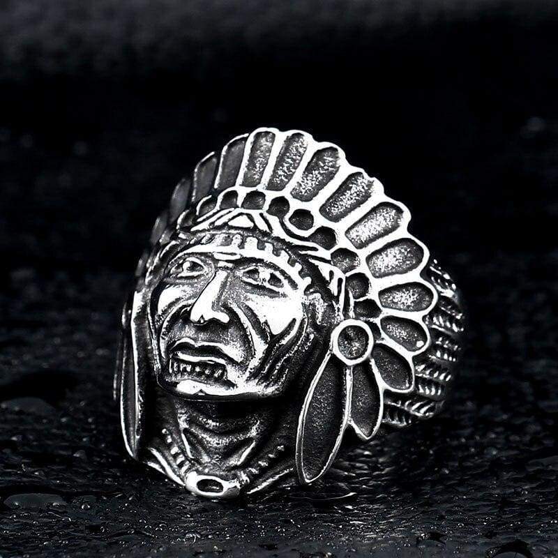 Anillo de hombre indio vintage
