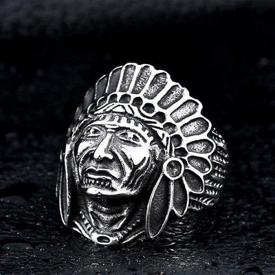 Anillo de hombre indio vintage