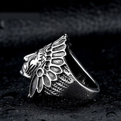 Anillo de hombre indio vintage