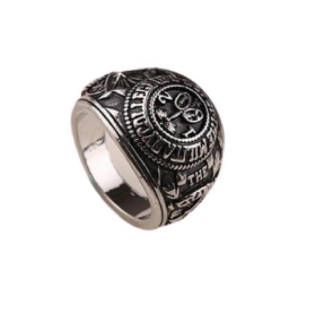 Anillo de castillo de naipes vintage