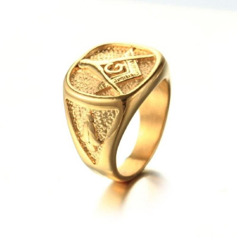 Anillo Masónico Vintage Para Hombre