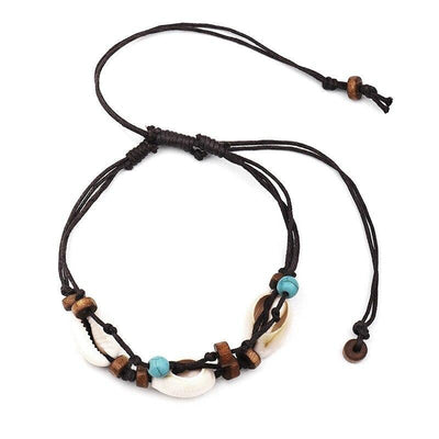 Pulsera de tobillo vintage de mujer india