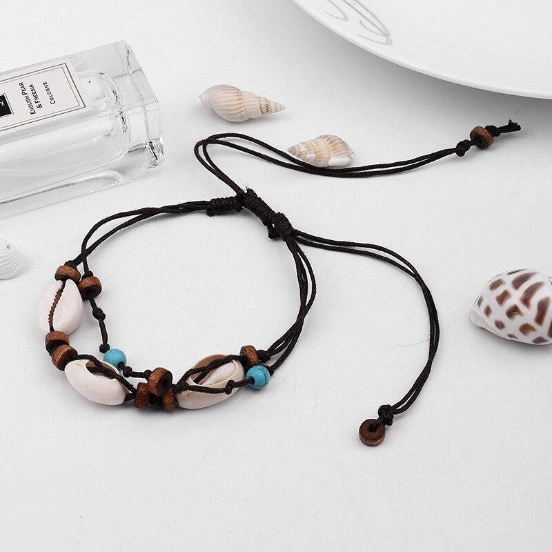 Pulsera de tobillo vintage de mujer india