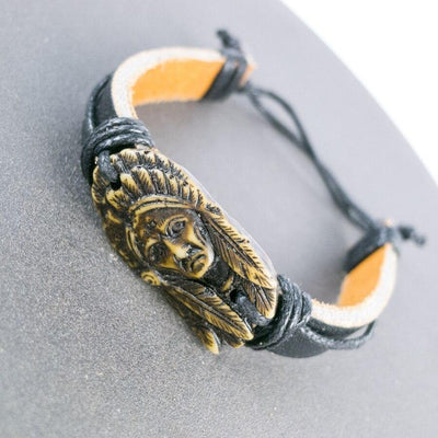 Pulsera vintage de hombre indio