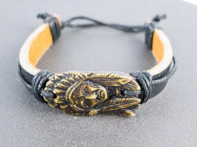 Pulsera vintage de hombre indio