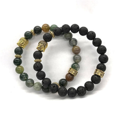 Pulsera de piedra india vintage