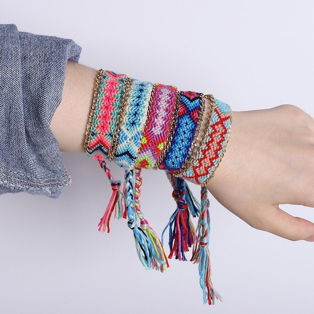 Pulsera India Vintage de Tela