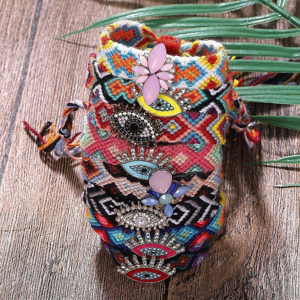 Pulsera India Vintage de Tela