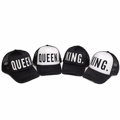 Gorra de pareja Vintage King Queen
