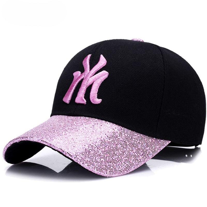 Gorra Vintage NY Mujer Negra Y Rosa