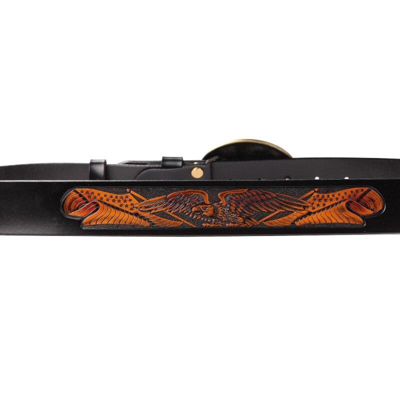 Cinturón de cuero vintage para hombre