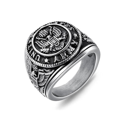 Anillo de sello Vintage Marine Nationale