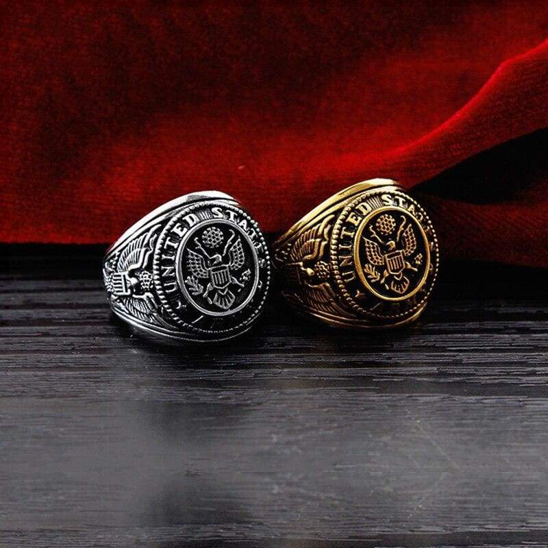 Anillo de sello Vintage Marine Nationale