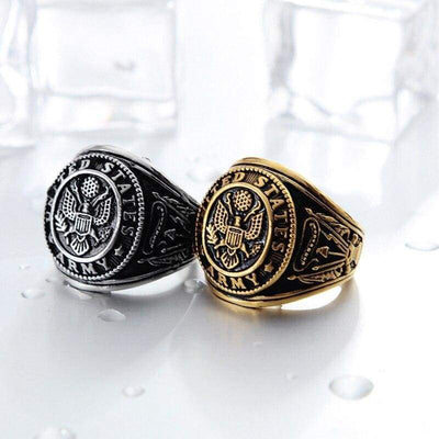 Anillo de sello Vintage Marine Nationale