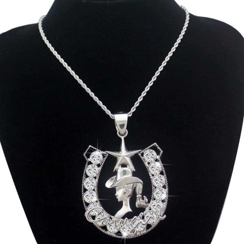 Collar vintage de caza de caballos occidentales