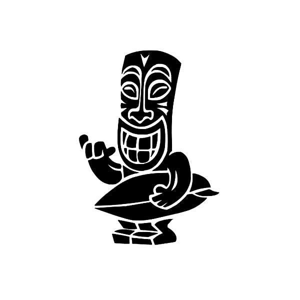 Pegatinas Vintage de surf de Hawái