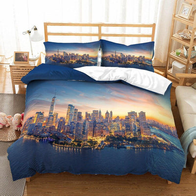 Edificio Vintage New York Funda nórdica