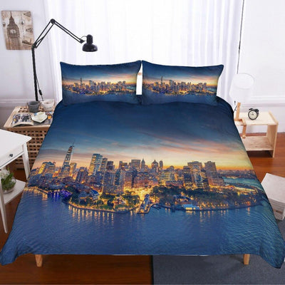 Edificio Vintage New York Funda nórdica