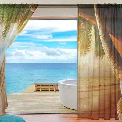 Cortina hawaiana vintage