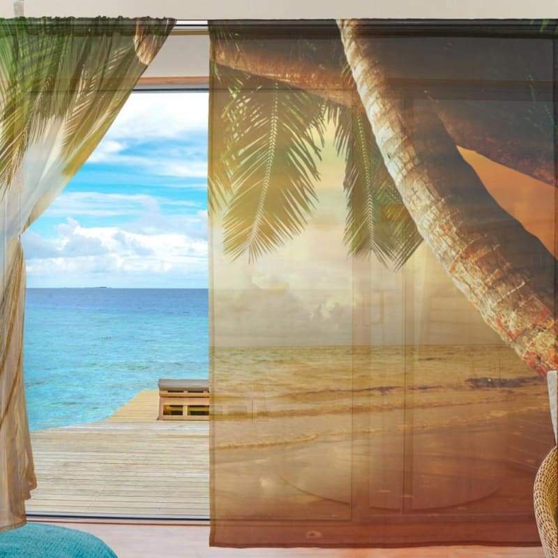 Cortina hawaiana vintage