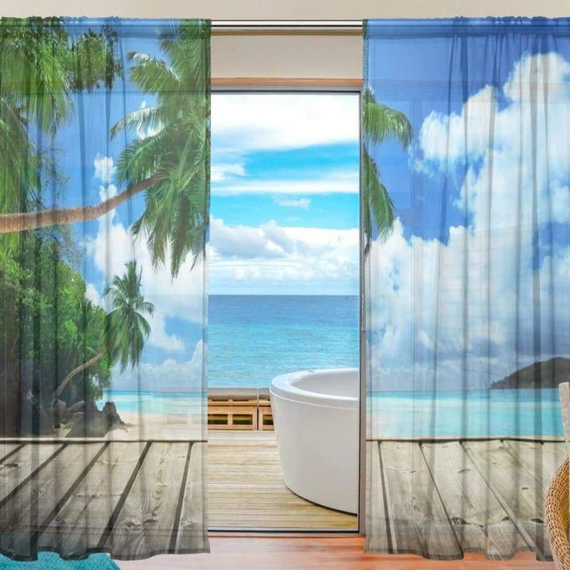 Cortina hawaiana vintage