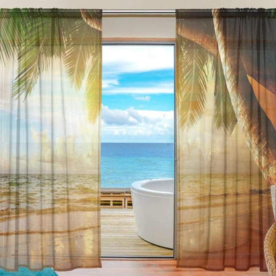 Cortina hawaiana vintage