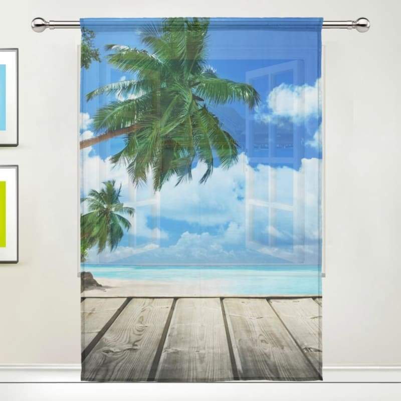 Cortina hawaiana vintage