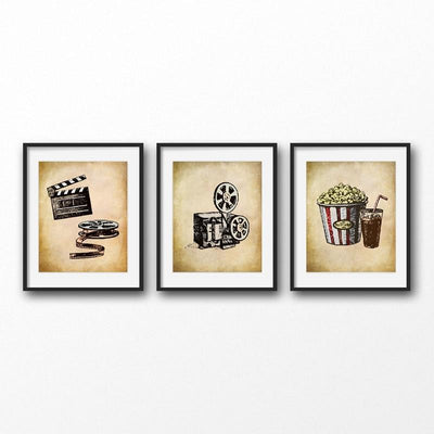 Pintura de cine vintage