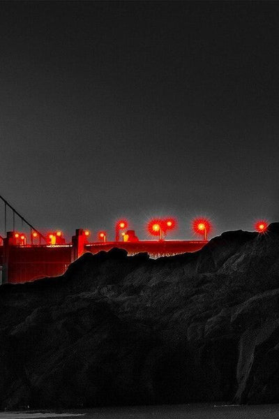 Pintura vintage Golden Bridge Gate