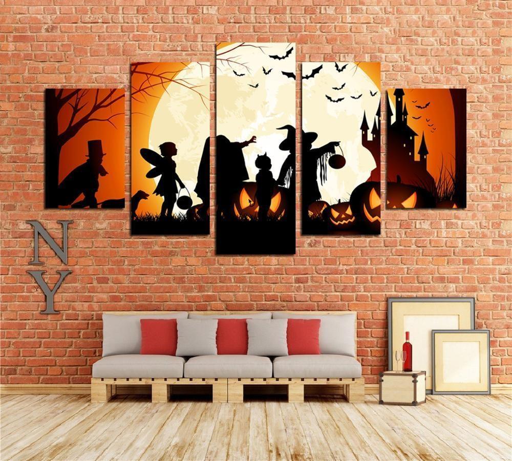 Pintura de Halloween de la vendimia
