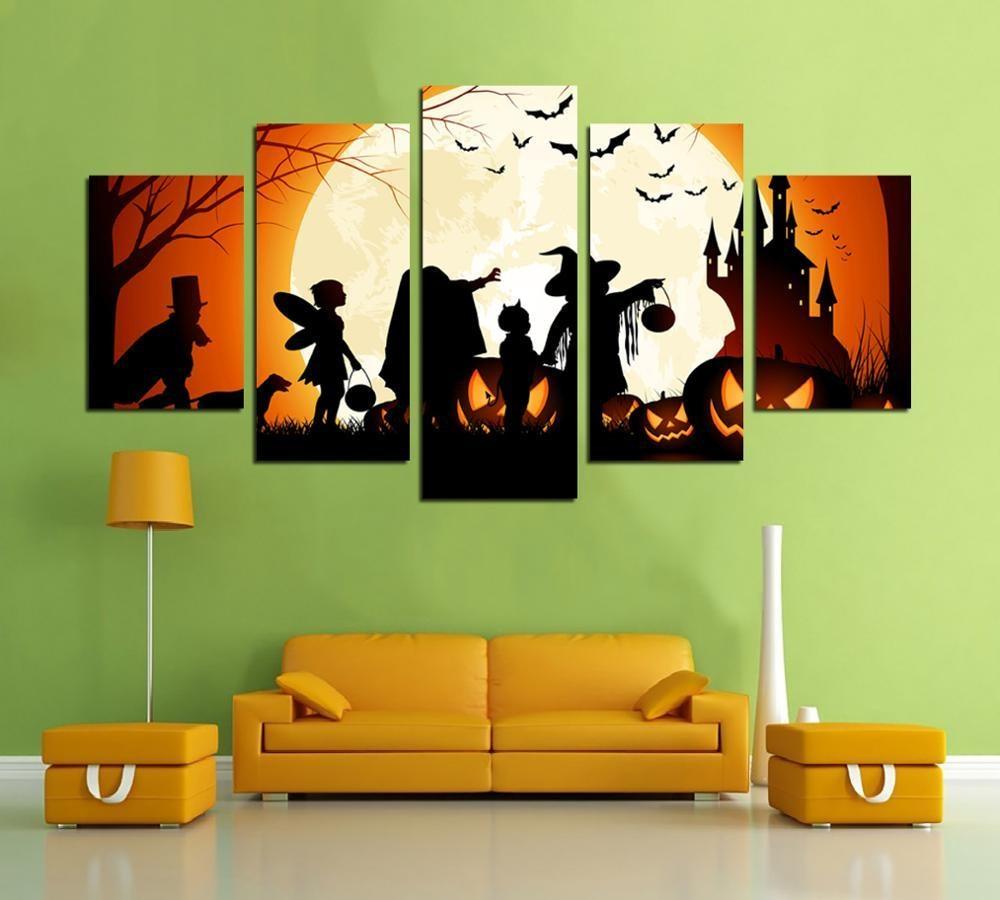 Pintura de Halloween de la vendimia