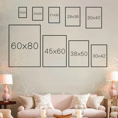 Pintura india vintage en blanco y negro