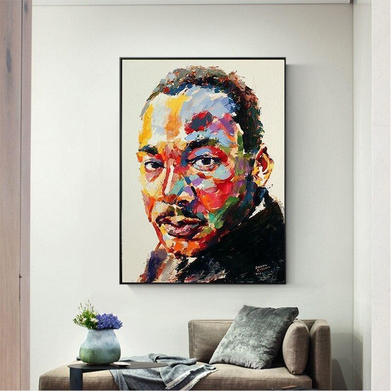 Pintura de la vendimia de Martin Luther King