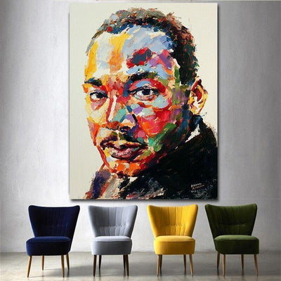 Pintura de la vendimia de Martin Luther King