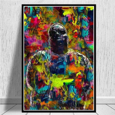 Pintura de rapero estadounidense vintage