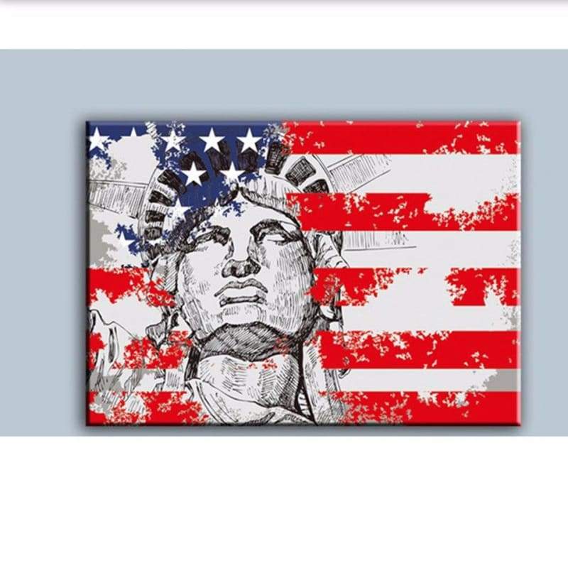 Estatua De La Libertad Pintura Vintage