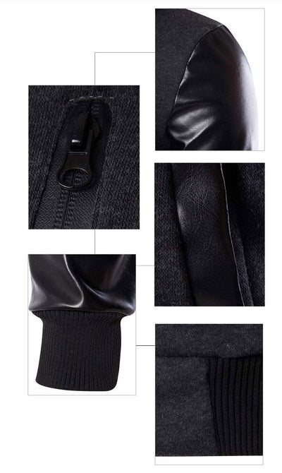 Chaqueta de cuero de béisbol vintage