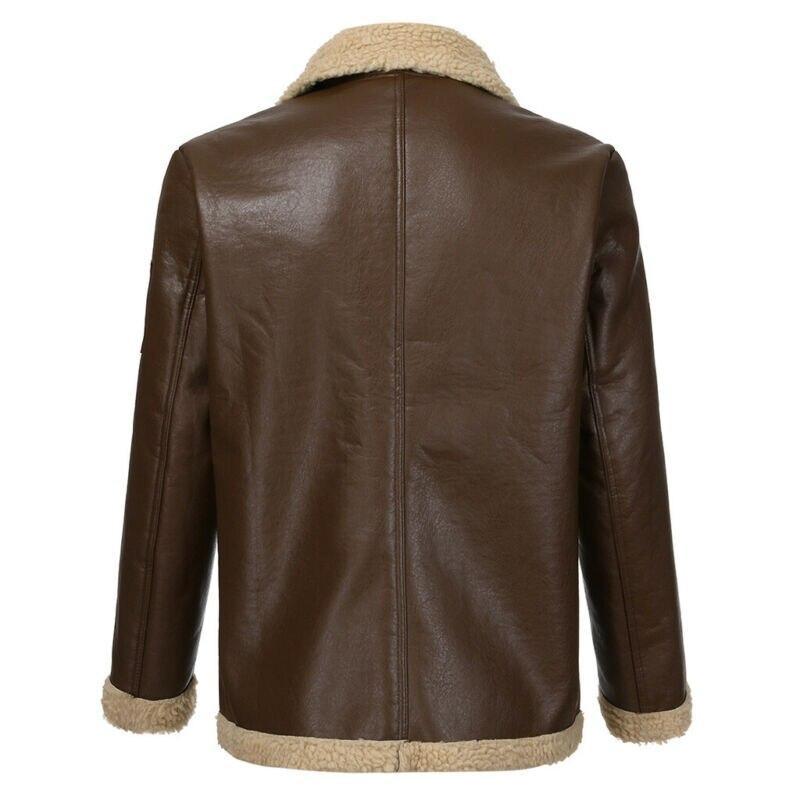 Chaqueta de cuero vintage para hombre
