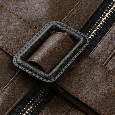 Chaqueta de cuero vintage para hombre