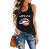 Camiseta de tirantes americana para mujer
