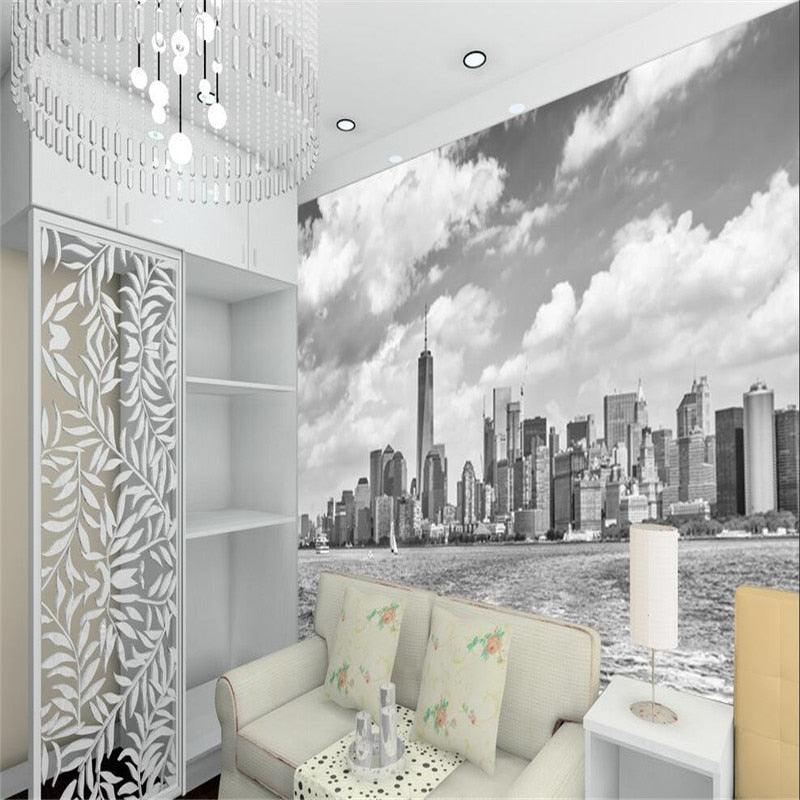 Papel Pintado Vintage Blanco Y Negro