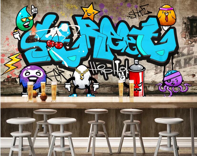 Papel pintado vintage de los 70