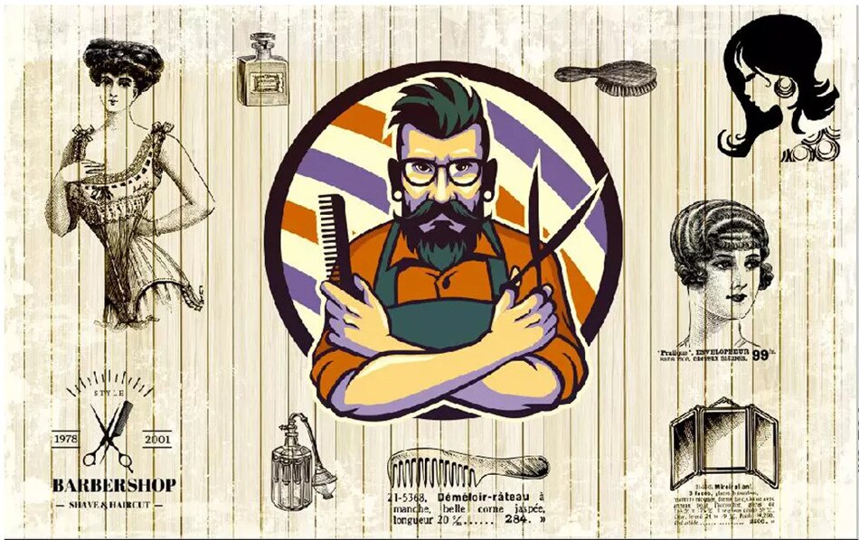 Papel pintado de estilo retro