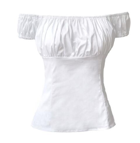 Camisa de manga corta vintage para mujer