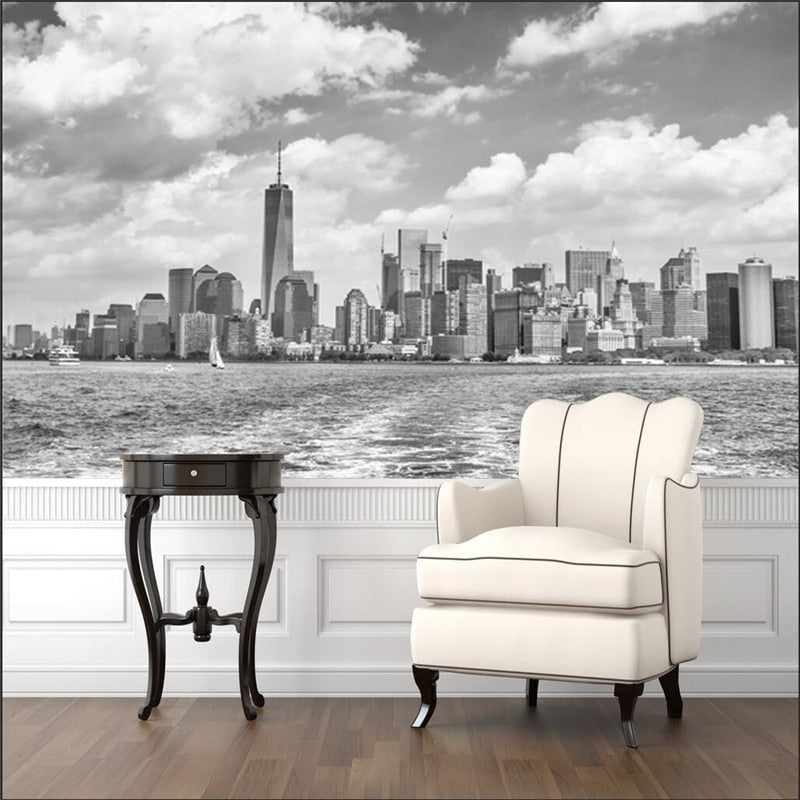 Papel Pintado Vintage Blanco Y Negro