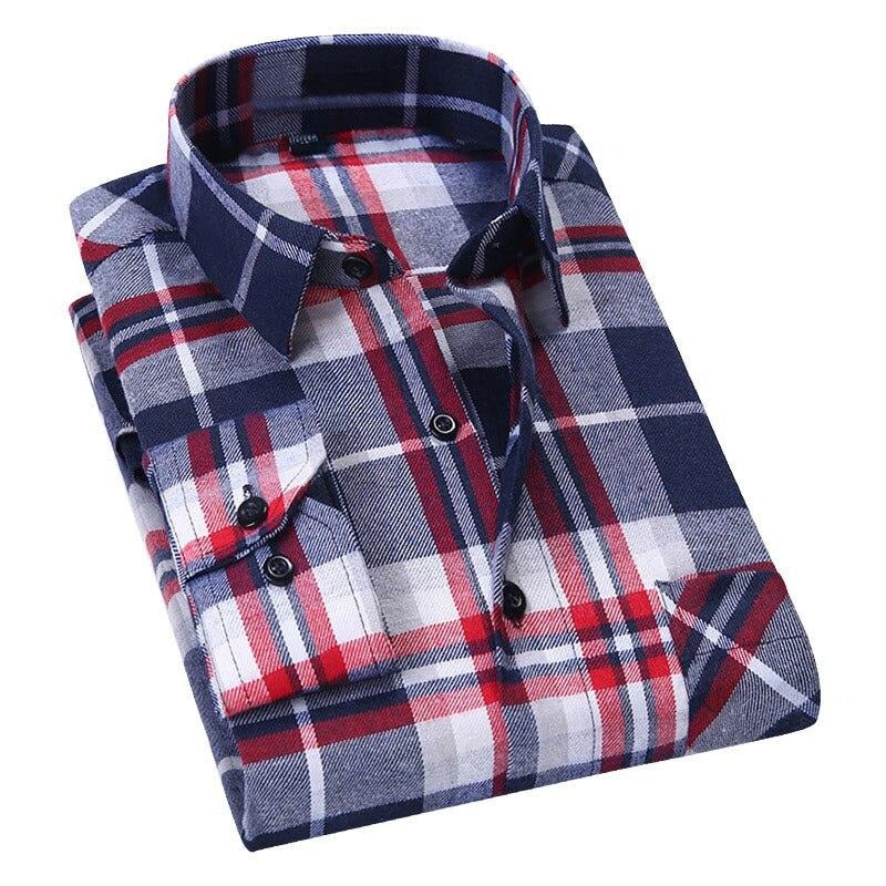 Camisa a cuadros vintage para hombre