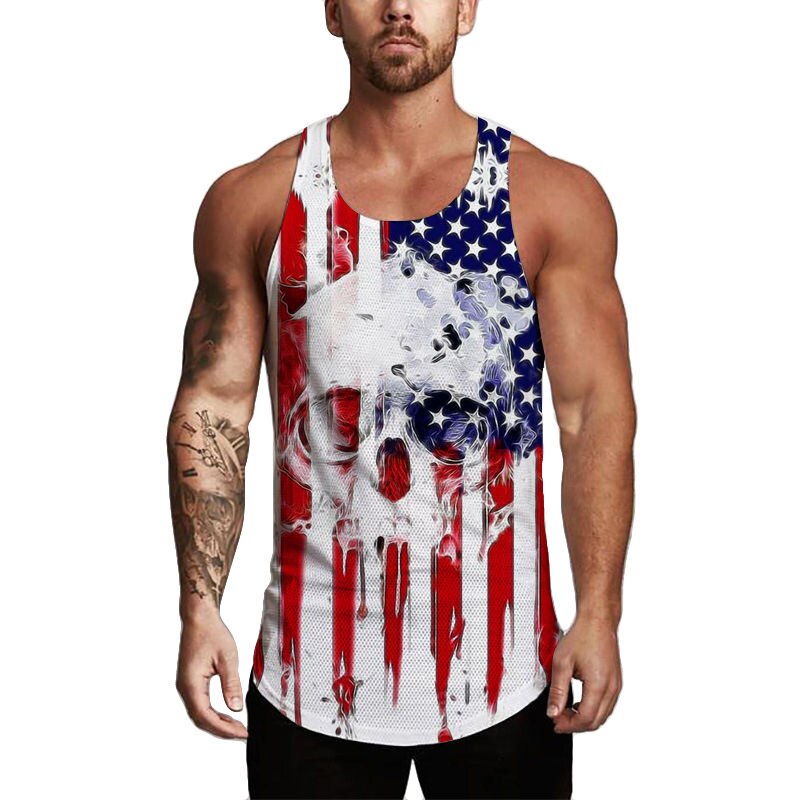 Camiseta de tirantes Hombre americano