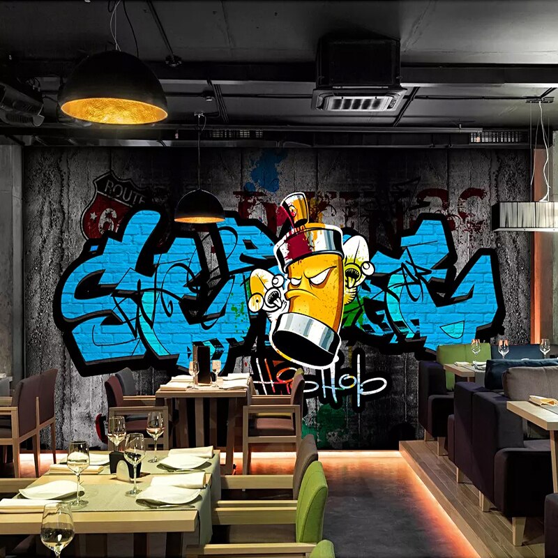 Papel pintado azul de la vendimia