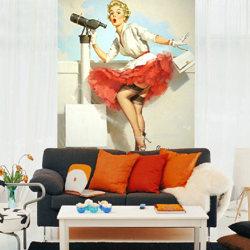 Papel Pin-Up Vintage